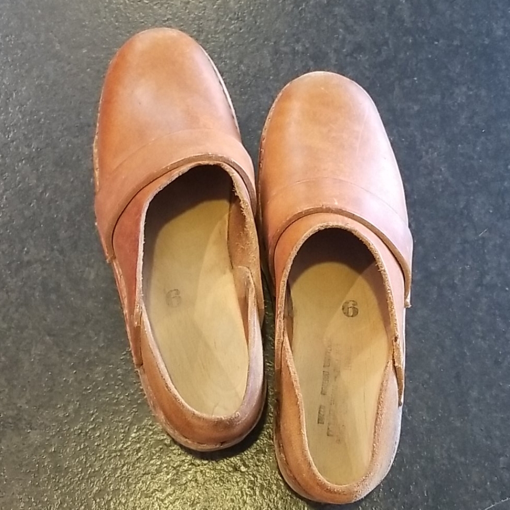 Swedish Leather Clogs